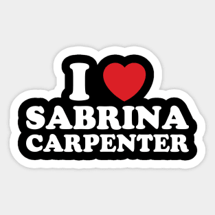 I Heart Sabrina Carpenter Sticker